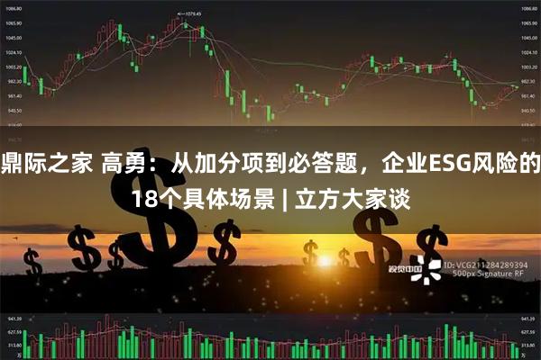 鼎际之家 高勇：从加分项到必答题，企业ESG风险的18个具体场景 | 立方大家谈