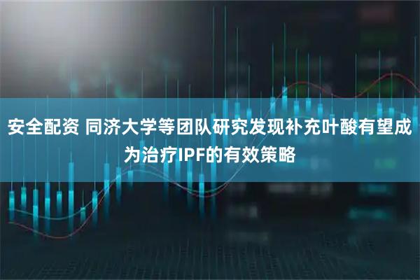 安全配资 同济大学等团队研究发现补充叶酸有望成为治疗IPF的有效策略