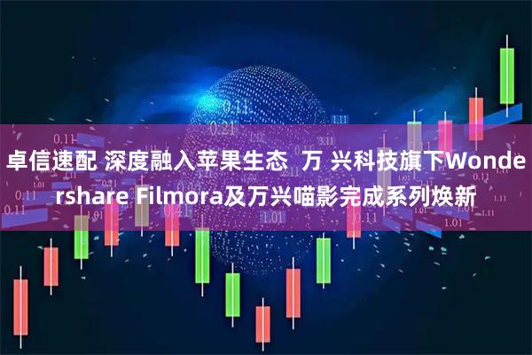 卓信速配 深度融入苹果生态 万 兴科技旗下Wondershare Filmora及万兴喵影完成系列焕新